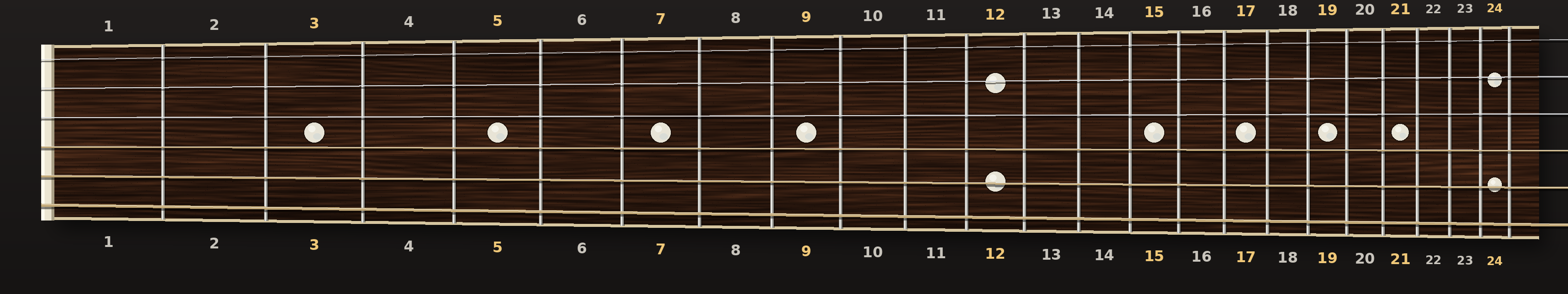Manche de guitare 24 cases